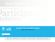 Tablet Screenshot of barriosunidos.gov.co